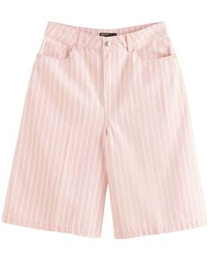 Friends Like These Denim Bermuda Jorts Shorts - Pink