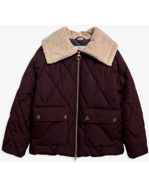Barbour Eva Puffer Jacket - Purple