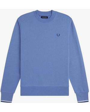 Fred Perry Crew Neck Sweatshirt - Blue