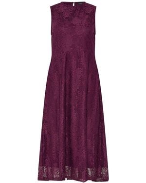 M Com Lace Skater Dress - Purple