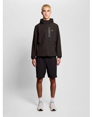 Lyle & Scott Branded Hooded Jacket - Black