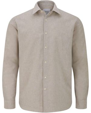 Skopes Linen Blend Casual Shirt - Gray