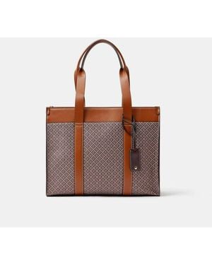Accessorize Geometric Print Shoulder Bag - Brown