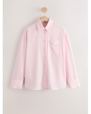 Next N. Premium 100% Tencel Lyocell Long Sleeve Shirt - Pink