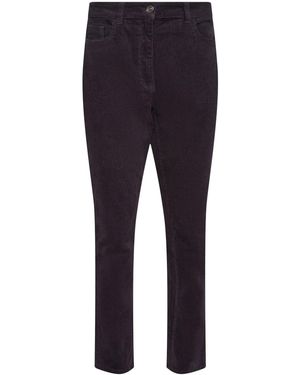 M Com Straight Leg Corduroy Pants - Blue
