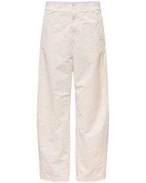 ONLY Barrel Leg Chino Pants - White