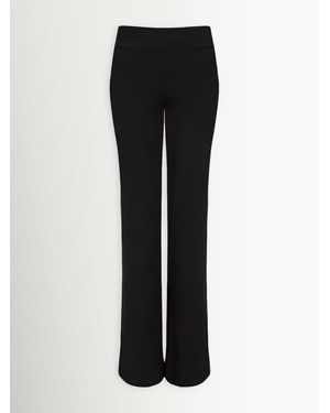 Tala 365 Rib Fold Waist Flared Pants - Black