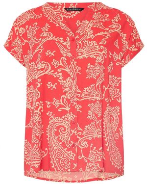 Evans Modal Notch Neck Shirt - Pink