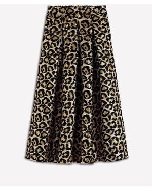 Boden Verity Jacquard Midi Skirt - Black