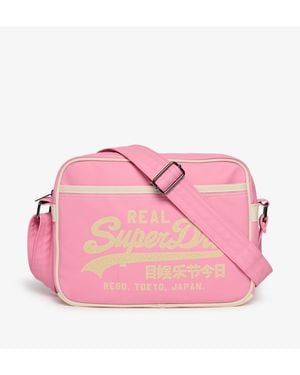 Superdry Mini Alumni Crossbody Bag - Pink