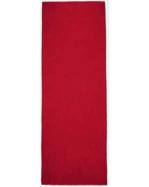 Jigsaw Wool Silk Pashmina - Red