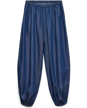 Vero Moda Chambray Balloon Jogger - Blue