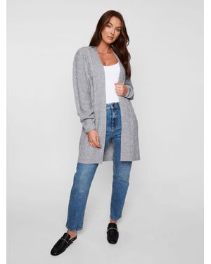 Threadbare Damen-Strickjacke Rozanna Mit Zopfmuster50 - Blau