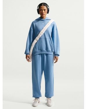 Nike Work Studio Fleece Oversized Cuffed Joggers - Blue