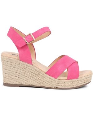 Pavers Lightweight Wedge Sandals - Pink