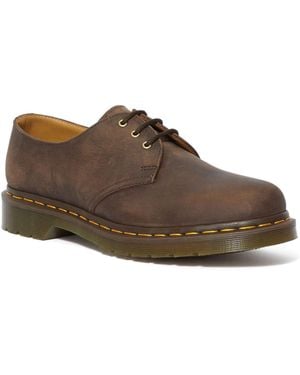 Dr. Martens 1461 Crazy Horse Lace Up Shoes - Brown