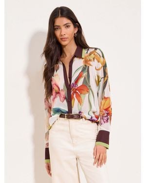 Lipsy Chiffon Printed Shirt - Multicolor