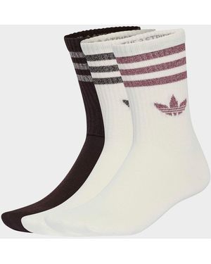 adidas Originals 3-Stripes Cushioned Sportswear Low-Cut Socks 3 Pack - Black