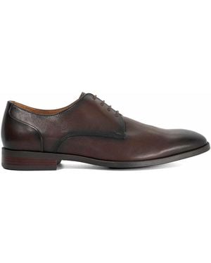 Dune Wide Fit Flexi Sole Derby Shoes - Brown