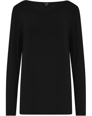 Pour Moi Long Sleeve The Off Duty Yoga Top - Black