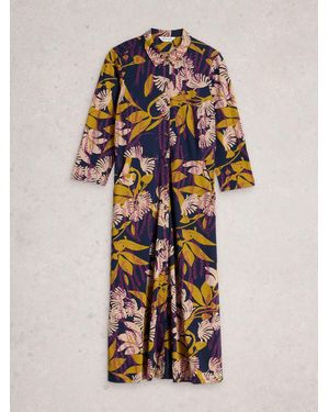 White Stuff Rua Jersey Shirt Dress - Multicolor