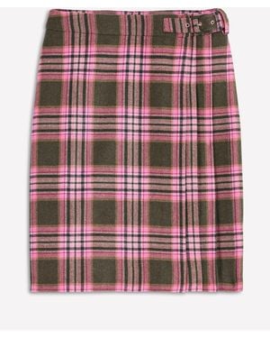 Boden Helen Wool Kilt Skirt - Red
