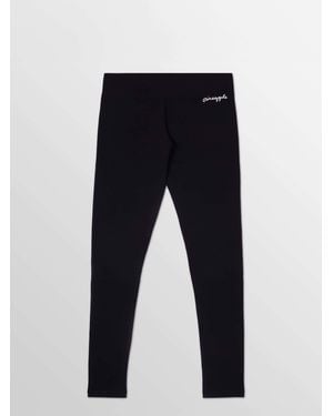 Pineapple Petite Wide Waistband Leggings - Blue
