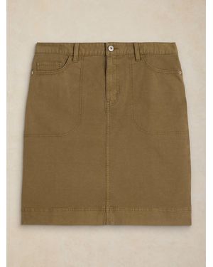 White Stuff Tia Chino Skirt - Green