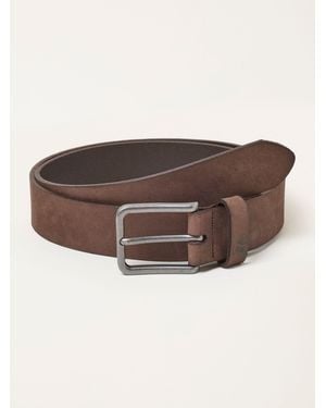 FatFace Fatface Plain Nubuck Belt - Brown