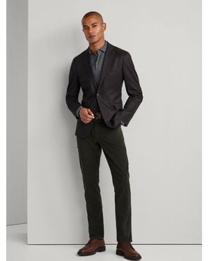 Hackett Regular Fit Trinity Brushed Cord 5 Pocket Pants - Green