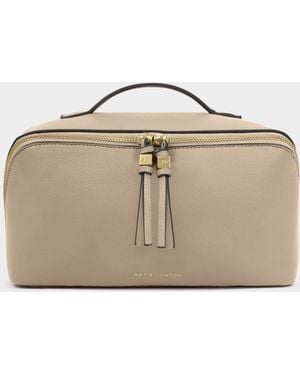 Katie Loxton Soho Large Make Up Wash Bag - Natural