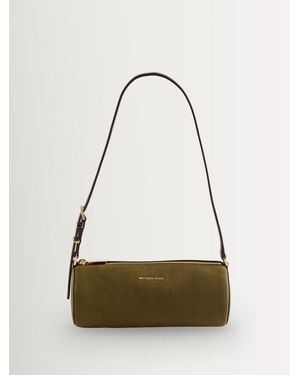 Michael Kors Michael Kors Izzy Small Barrel Pouchette Bag - Natural
