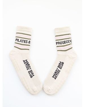 Mardy Bum Active Club Grip Socks - Natural