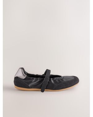 Next Forever Comfort Sneakerina Flats - Black