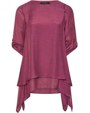 Evans Double Layer Blouse - Purple
