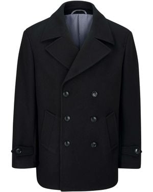 Skopes Reeves Double Breasted Peacoat - Blue