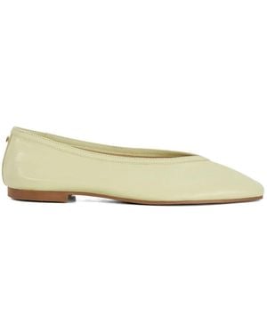 Dune Leather Hetta Ballet Shoes - Natural