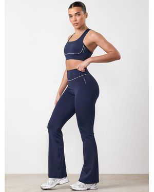 Gym King Flare Knockout Leggings - Blue