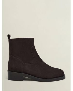 Hobbs Chocolate Georgie Suede Ankle Boots - Black