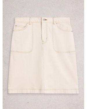 White Stuff Tia Denim Skirt - Natural