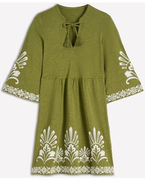 Boden Short Kaftan Jersey Dress in Blue | Lyst