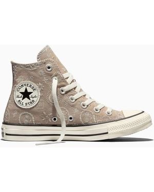 Converse Chuck Taylor All Star Paisley Pop High Trainers - White