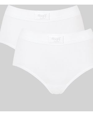 Sloggi Double Comfort Maxi Briefs 2 Pack - White
