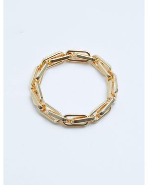 Jon Richard Poliertes Stretch-Armband Mit Kettendesign - Blau