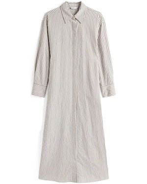 Tommy Hilfiger Oversized Maxi Shirt Dress - Gray