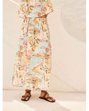 Next N. Premium 100% Linen Skirt - Natural