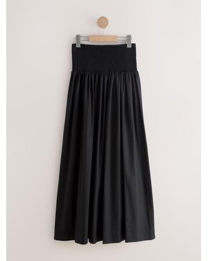 Next Shirred Maxi Skirt - Black