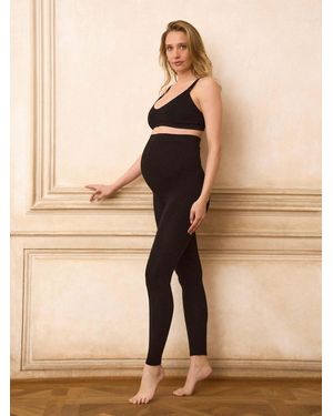 Seraphine Soft Bamboo Maternity Leggings - Natural