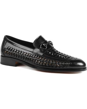 Jones Bootmaker Rylee Slip On Leather Loafers - Black