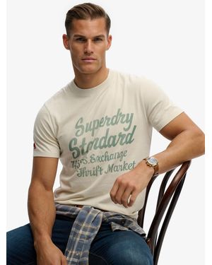 Superdry Industry Worker Relaxed T-Shirt - Natural